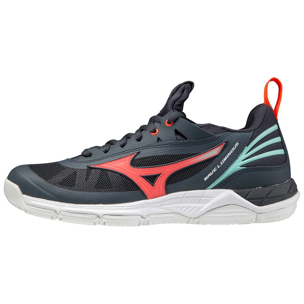 Zapatillas Voleibol Mizuno Wave Luminous Mujer Azul Marino/Coral Outlet NBUQ-57209